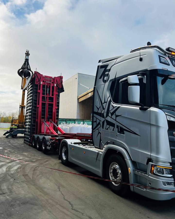 Structure basculante pour container 20 Havre