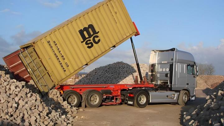 Structure basculante pour container 20 et 40 Havre